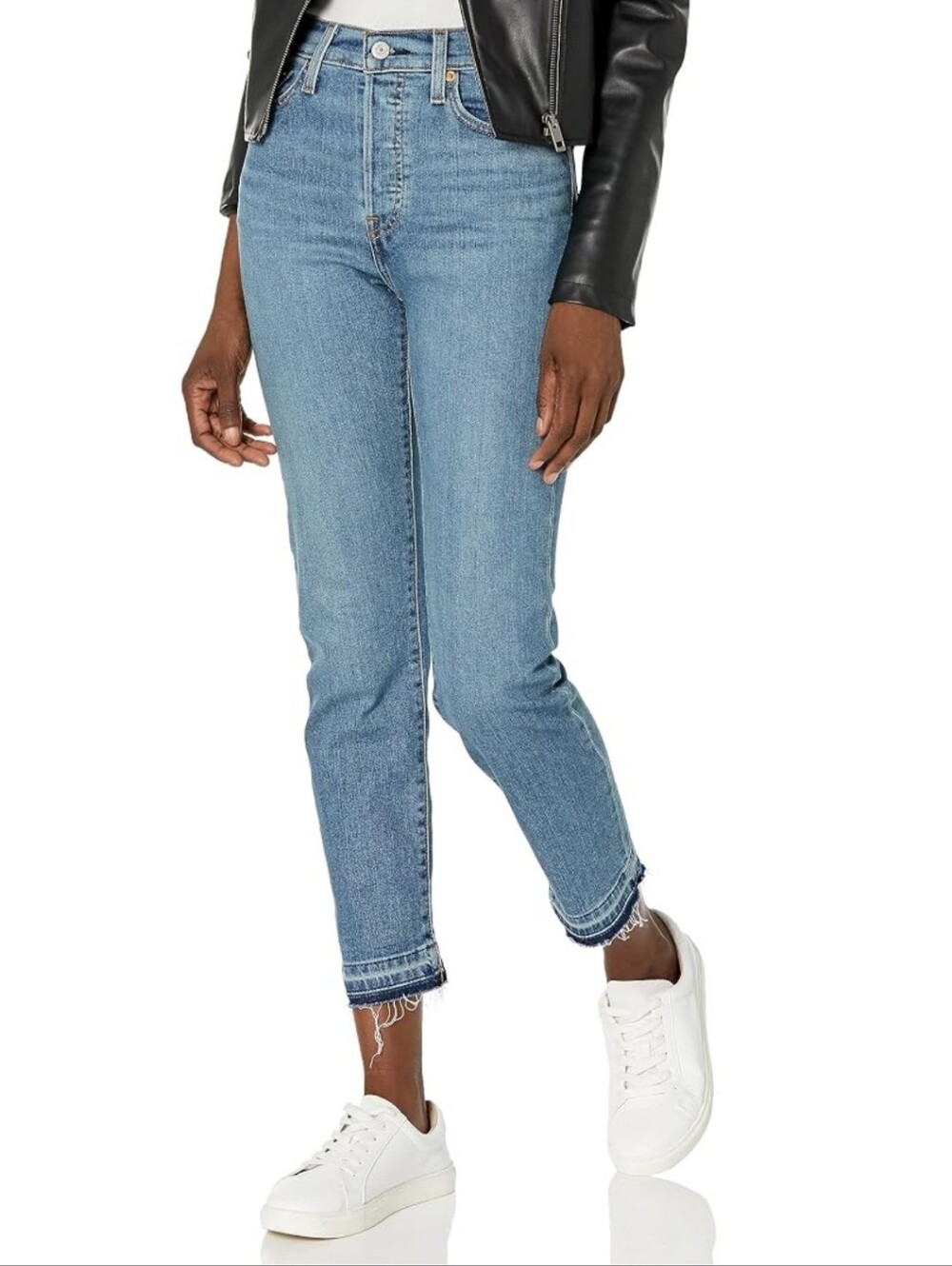 Levi's Wedgie Straight High Rise Size 24 Medium Blue Wash